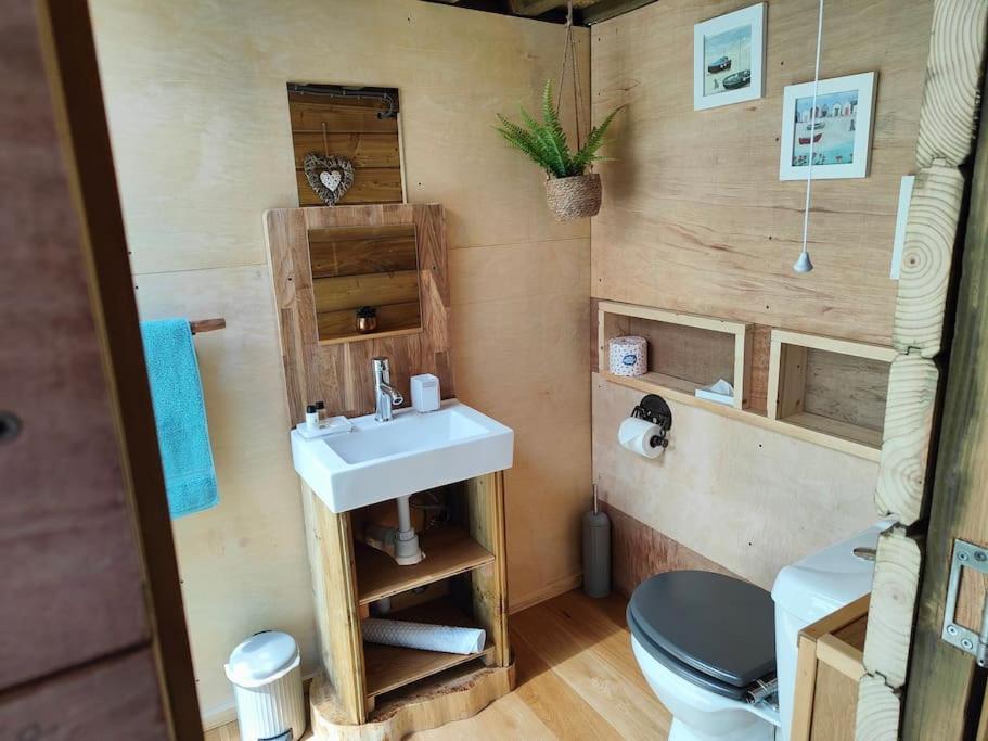 Little Swelle Cabin With Awesome Sea Views Poundstock Eksteriør bilde